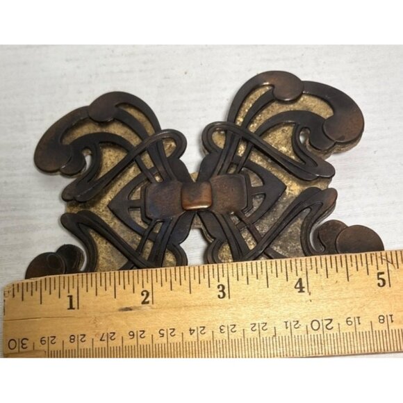 Yves St Laurent Belt Buckle Butterfly Ornate Details Art Nouveau 1970's Lg Unise - Picture 13 of 16